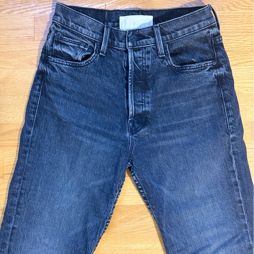 MOTHER Tomcat Ankle Black/Gray Women's Jeans Sz 26 - Picture 4 of 9